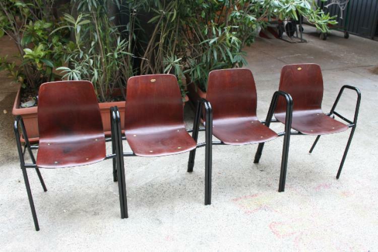 Sedie sala d'attesa fila da 4 posti anni '60 – The House of Vintage