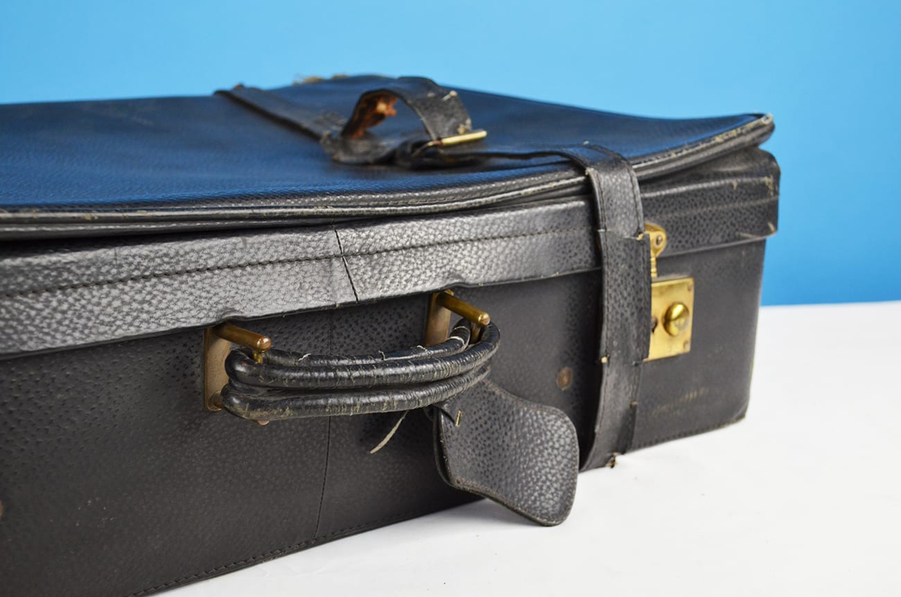 Cinturini per zaino Bandita in pelle nera Borse e borsette Valigie e accessori da viaggio Cinghie per valigie 