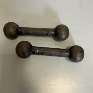 coppia pesi in metallo anni 60 da 1 kg cadauno